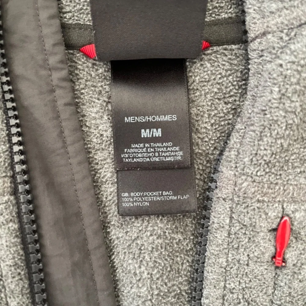 EUC - Men's The North Face Gray Full Zip Fleece Jacket Size Medium